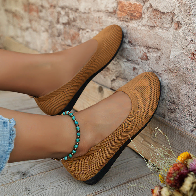 Round Toe Flats Shoes For Women