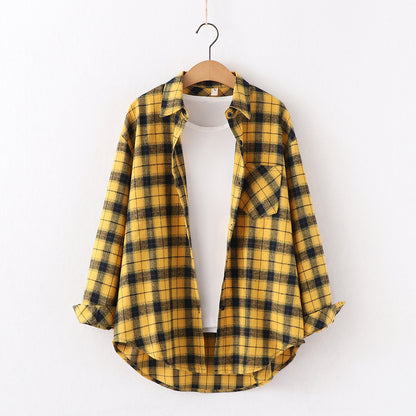 Plaid Women Flannel Casual Shirt