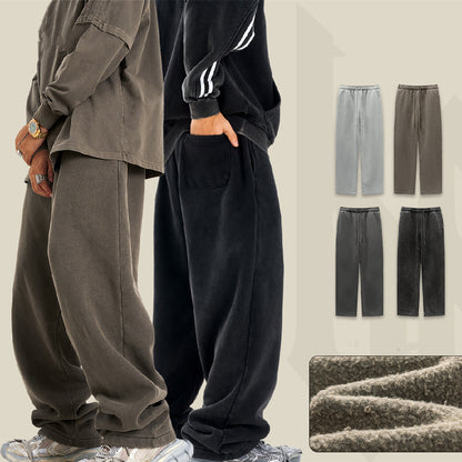 Sports Knitted Sweatpants Straight-leg Pants Men