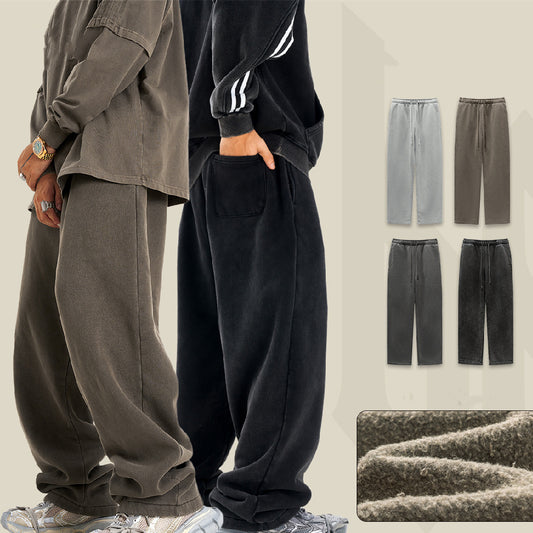 Sports Knitted Sweatpants Straight-leg Pants Men