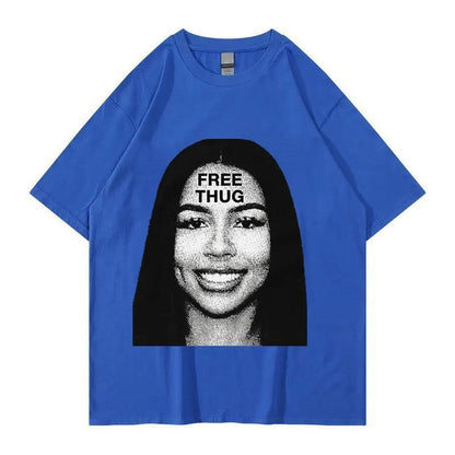 Women's Retro Short Sleeve Top Hip Hop T-shirt