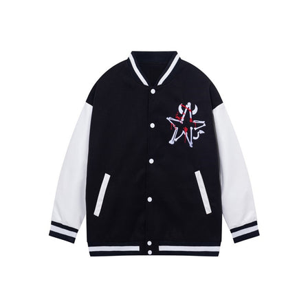 Personalized Embroidery Casual Jacket Couple Fashion Baseball Uniform