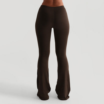 New Autumn Women's Fashion Fitted Boot-cut Casual Trousers