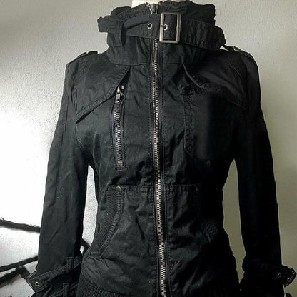 Women's American-style Retro Black Jacket