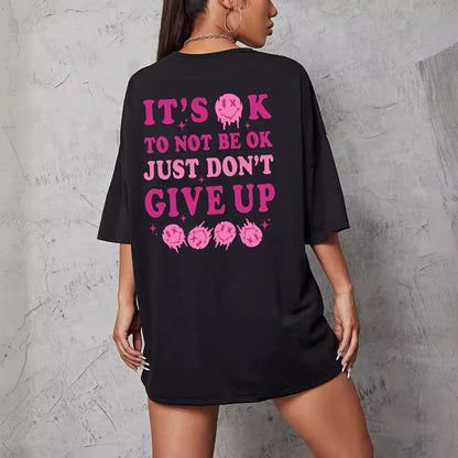 Trendy Loose Women's Short Sleeve