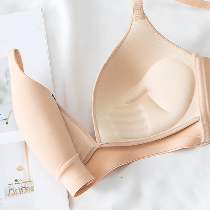 Solid Color Wireless Thin Bra