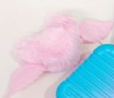 Love Rabbit Fur Plush Pendant  Keychain