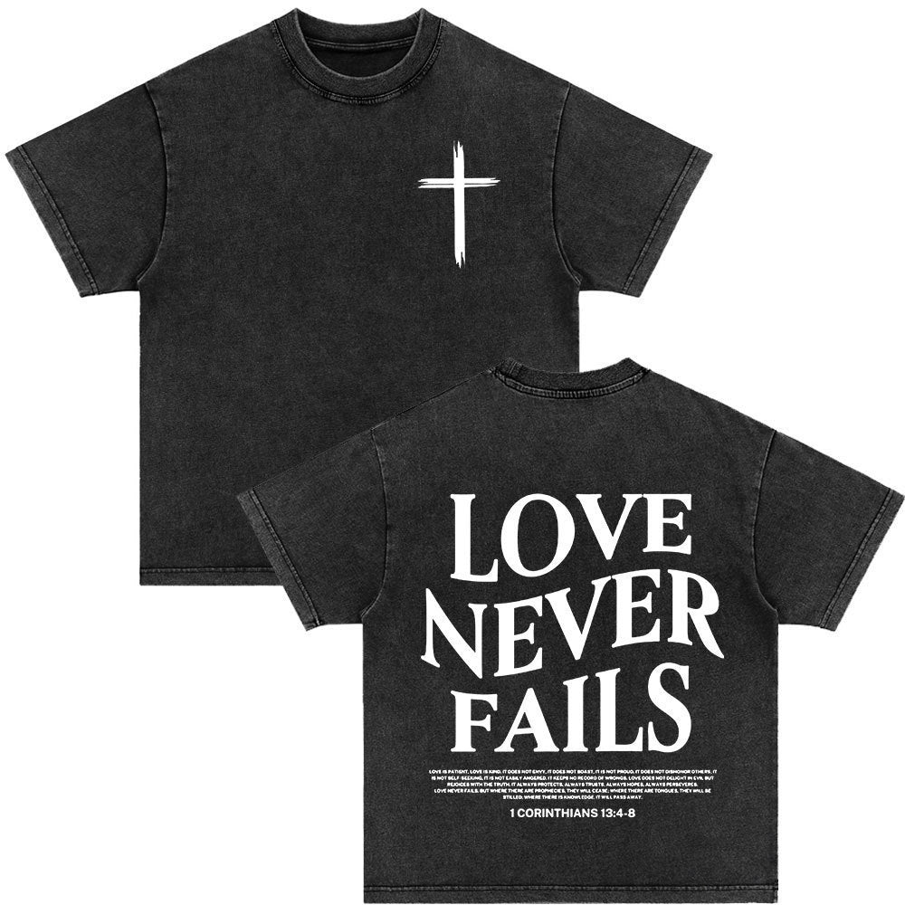 Retro Christ print Short-sleeved Shirt