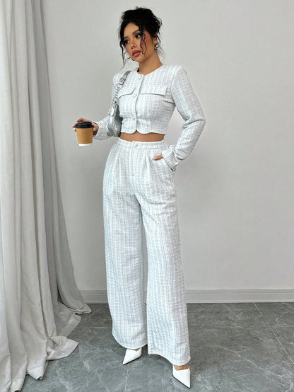 Spring And Autumn Long-sleeve & Pants Suit