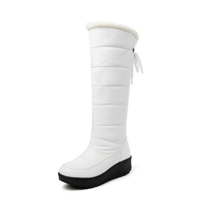 Women's Mid-calf Comfortable Platform Waterproof Down Cotton Snow Boots
