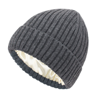 New Satin Warm Wool Hat Unisex