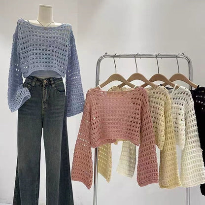 Women's Short Long-sleeved Sweater