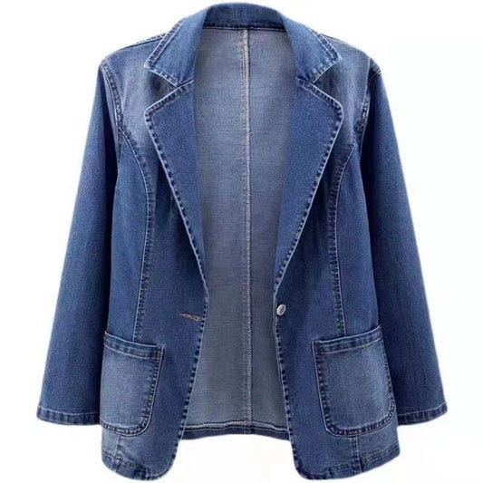 Denim Button Top Jacket
