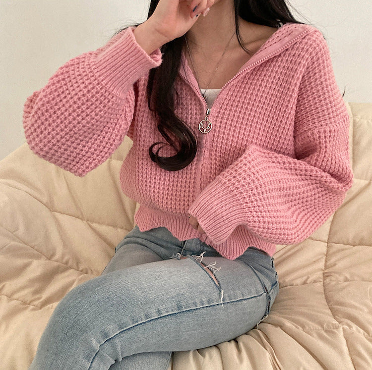 Women's Fashion Loose And Lazy Style Knitted Jacket