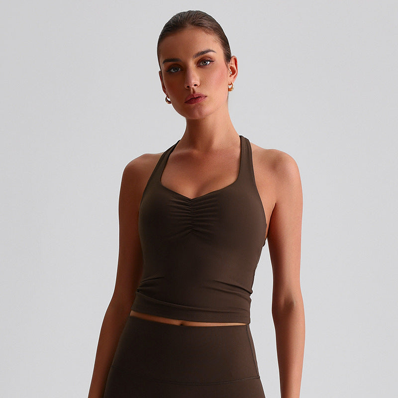 Vest Brushed Quick-drying Outdoor All-matching Running Beauty Back Exercise Underwear