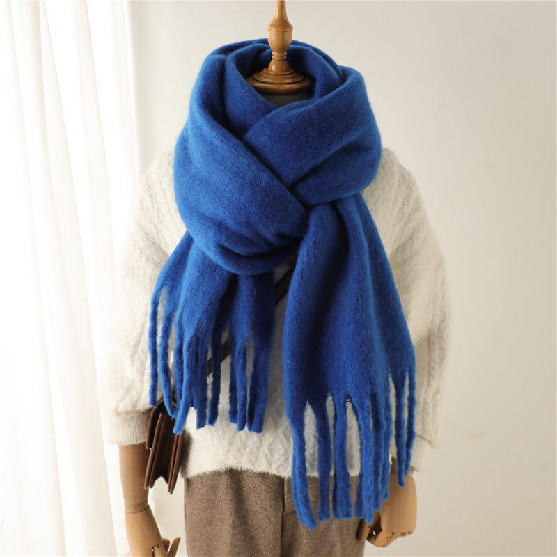 Mohair Pure Color Scarf