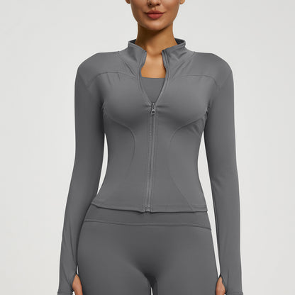 Fashion Casual Slim-fit Yoga Wear Women's Coat