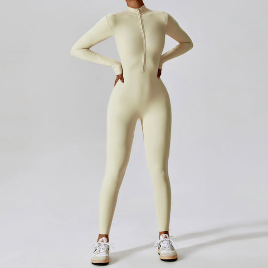 Women's Long-sleeve Yoga Sports Jumpsuit