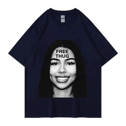 Women's Retro Short Sleeve Top Hip Hop T-shirt