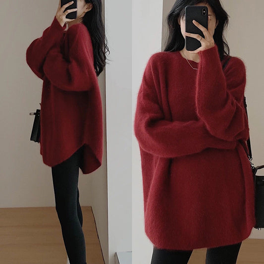 Stylish High-grade French Pullover Bottoming Sweater