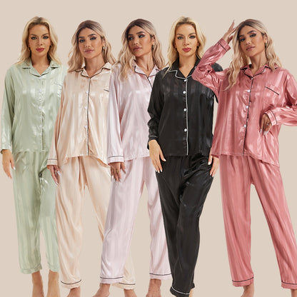 Silk Long-sleeved Pajama Wear