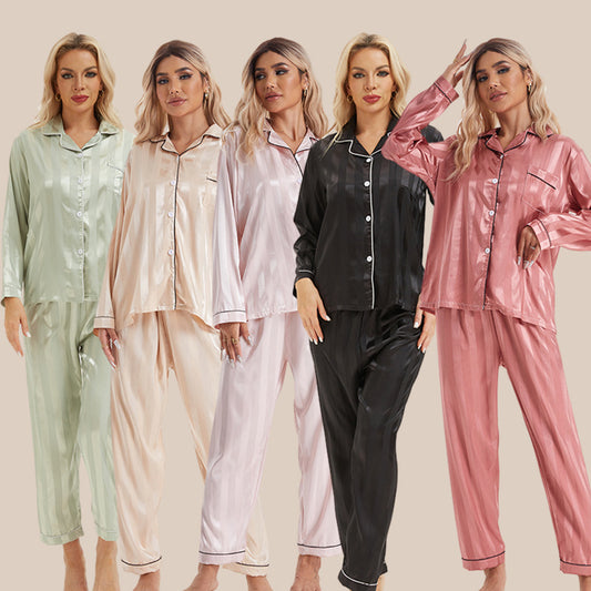 Silk Long-sleeved Pajama Wear