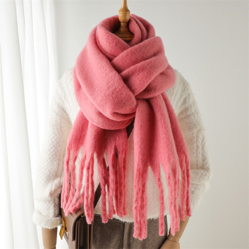 Mohair Pure Color Scarf