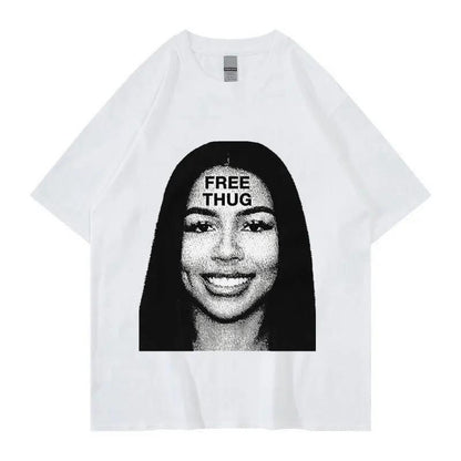 Women's Retro Short Sleeve Top Hip Hop T-shirt