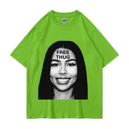 Women's Retro Short Sleeve Top Hip Hop T-shirt