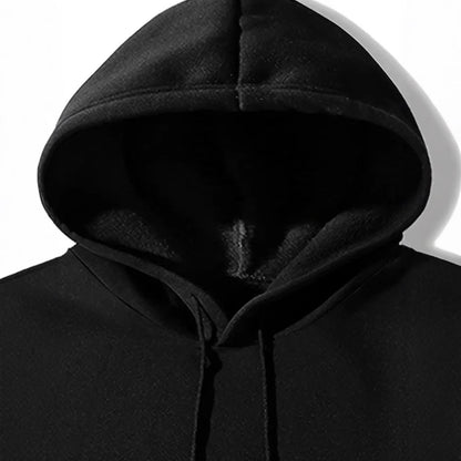 Men angel print hoodie.