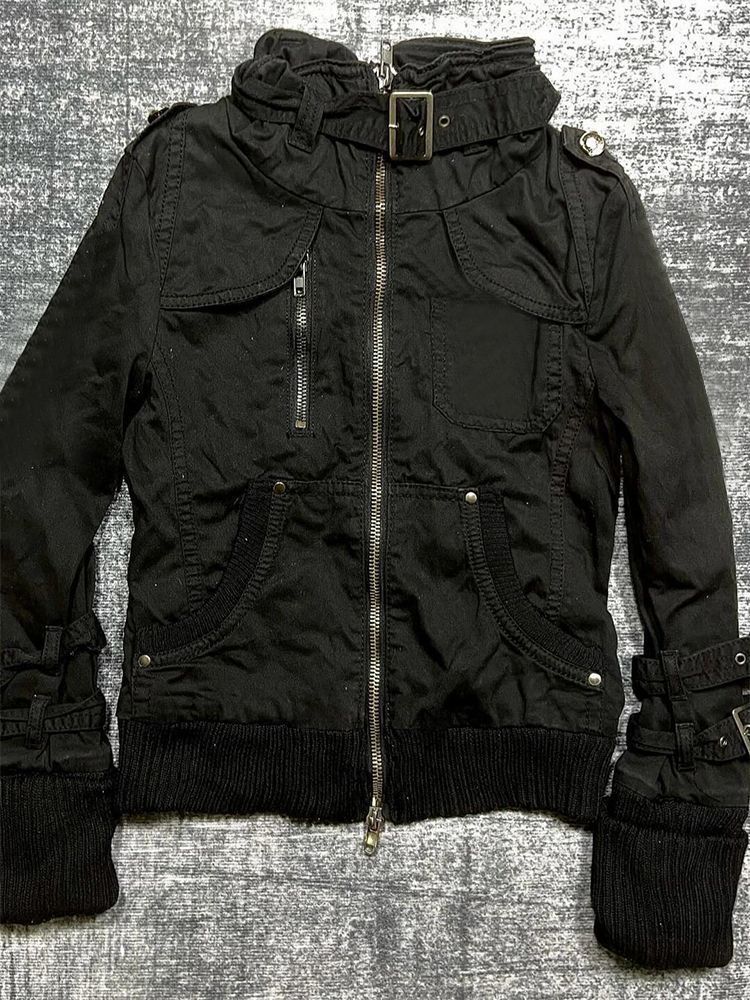 Women's American-style Retro Black Jacket