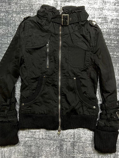 Women's American-style Retro Black Jacket