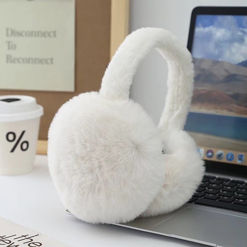 Warm Plush Cold Protection Thickening Earmuffs Foldable Cute Windproof