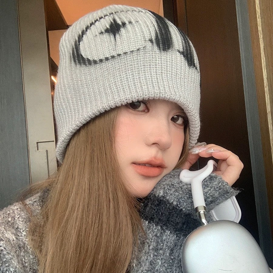 Street Style Letters Pile Heap Cap Beanie Hat Female Autumn And Winter Street