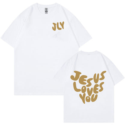 Letter Printing Personalized Design Short Sleeve Women