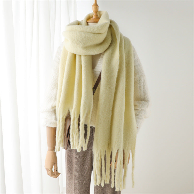 Mohair Pure Color Scarf