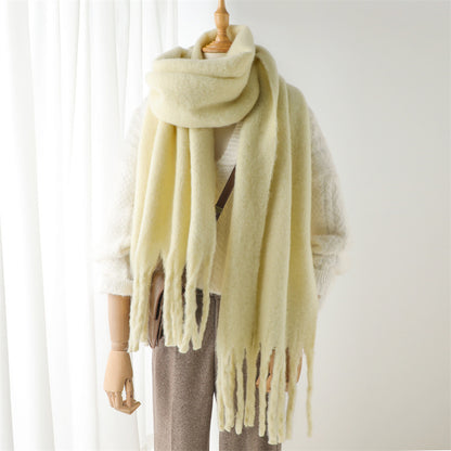 Mohair Pure Color Scarf