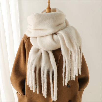 Mohair Pure Color Scarf