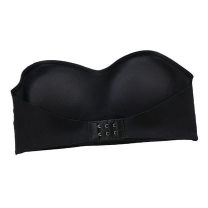 Sexy Thin Cup Push Up Seamless Front Buckle Chest Wrap Strapless Bra