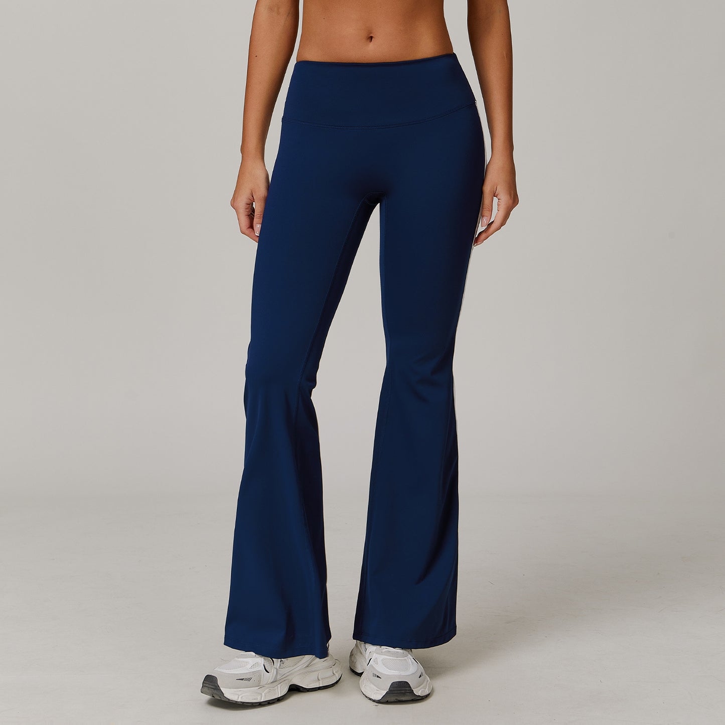 Nude Feel Sports Trousers Slightly Stretch Slimming And Wide Leg Fitness Pants