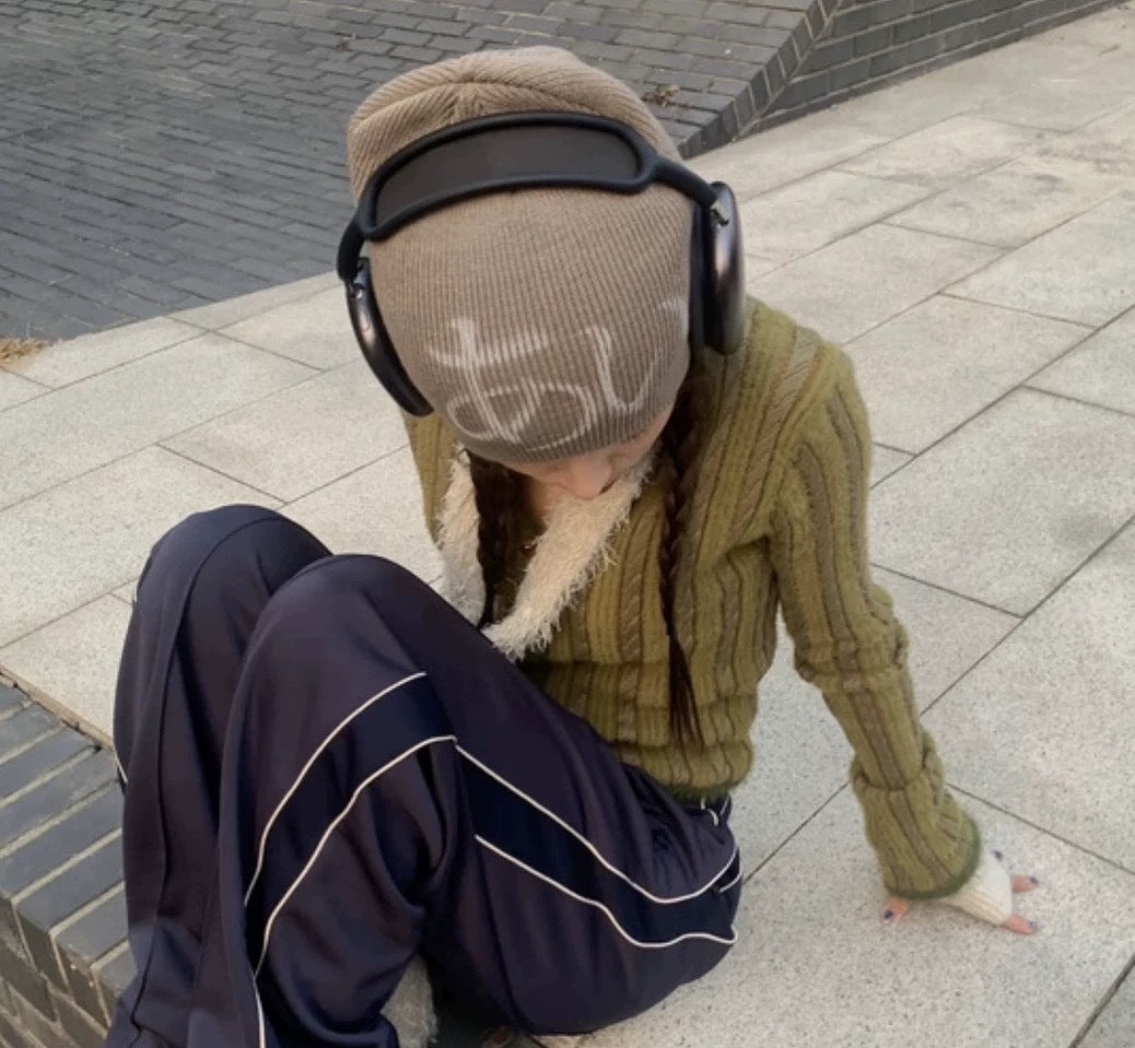 Street Style Letters Pile Heap Cap Beanie Hat Female Autumn And Winter Street