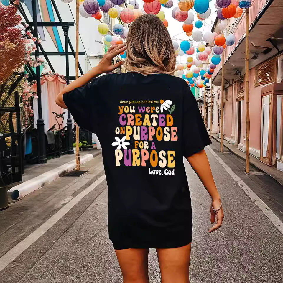 Women's Fashion Casual Simple Round Neck Short Sleeve