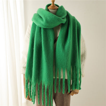 Mohair Pure Color Scarf