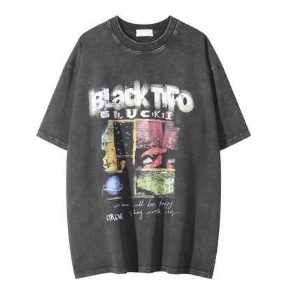 Unisex Summer Round Neck Top