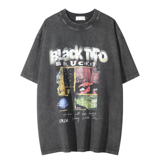 Unisex Summer Round Neck Top