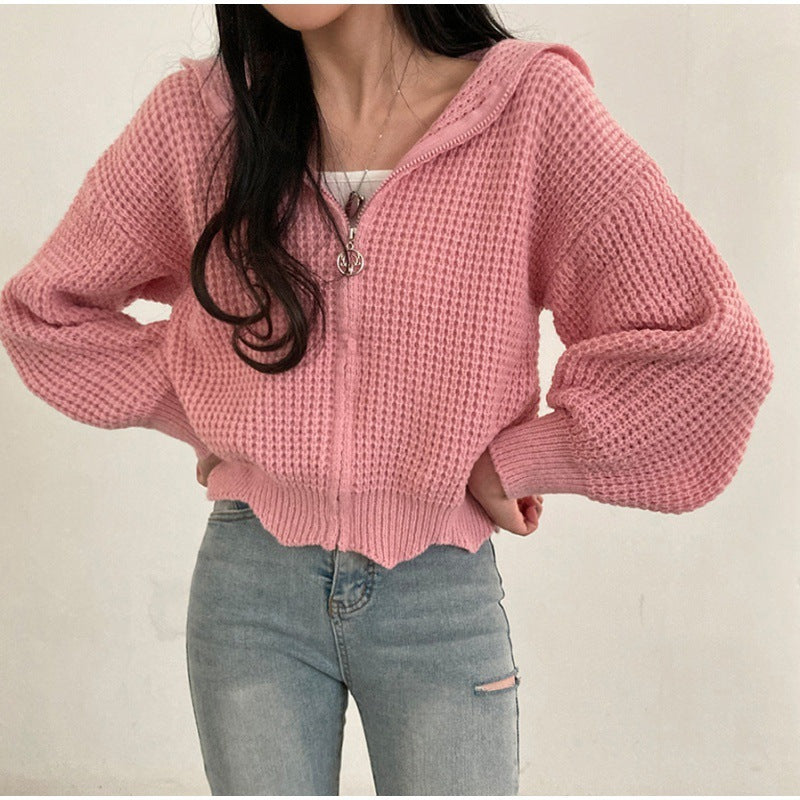Women's Fashion Loose And Lazy Style Knitted Jacket