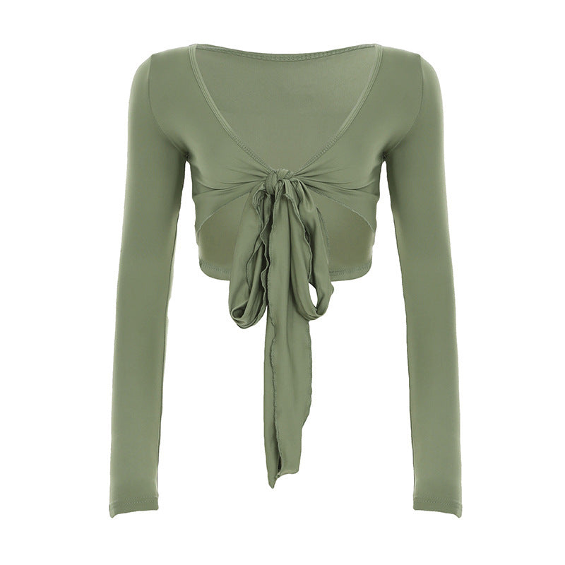 Pure Desire Strap Long-sleeved T-shirt