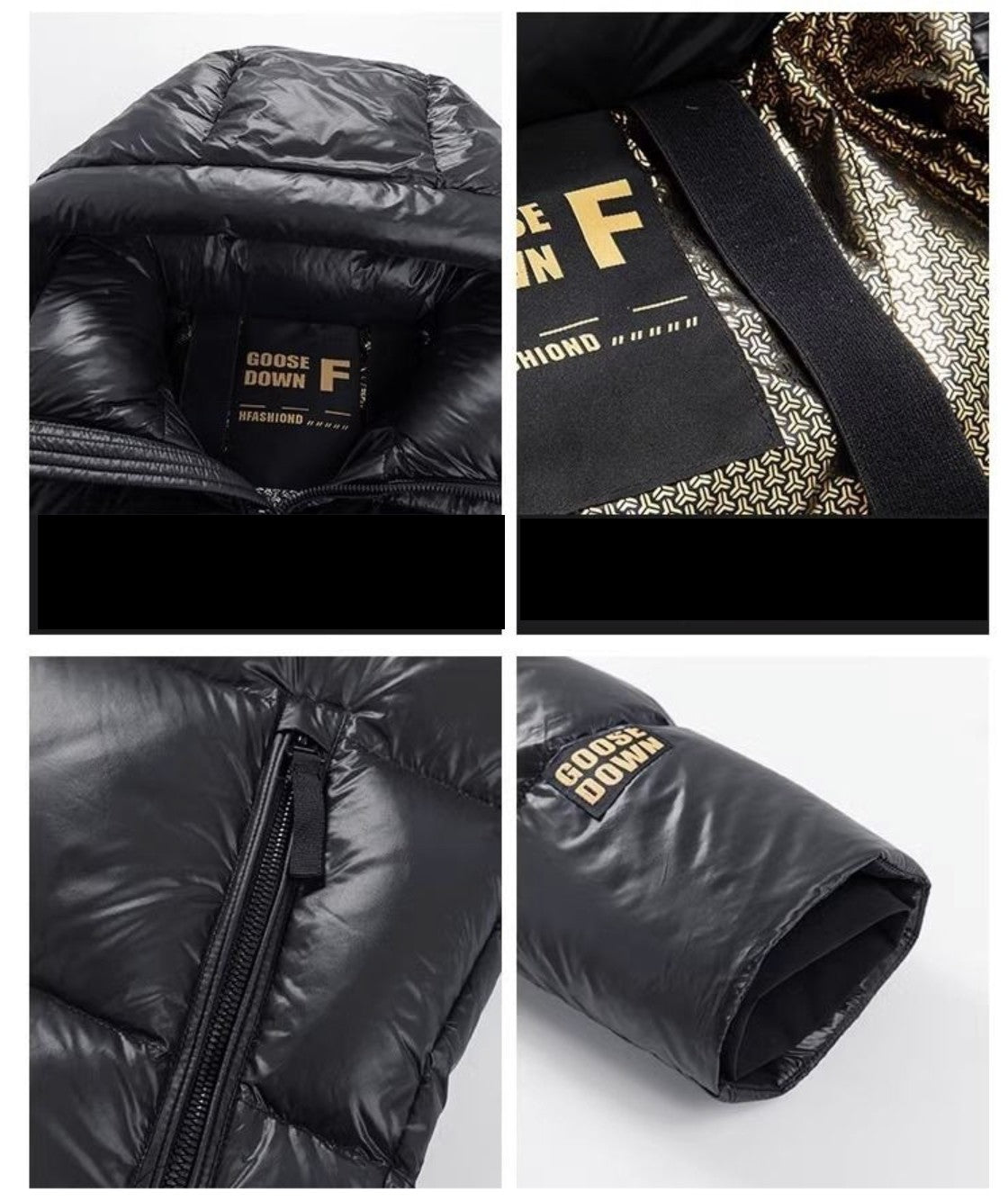 Womens Elegant Hooded Windproof Overknee Thickened Warm Jacket