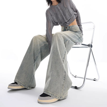 Denim American Wide Leg Pants