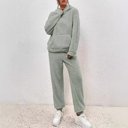 Womens Winter Plush Fashion Set